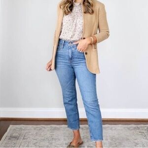 J. Crew Women's Open Front Sweater Blazer Size S camel color.